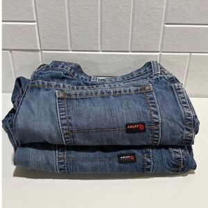 Lot of 2 Ariat Work FR M3 Loose Fit Flame Resistant Jeans Mens 48x30 CAT 2 2112